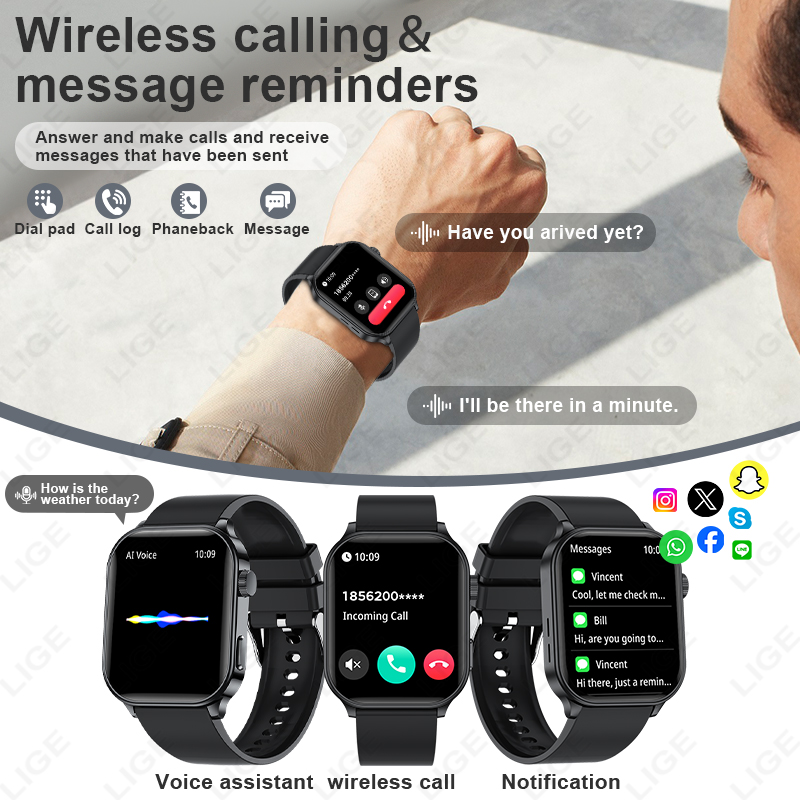 LIGE Original Brand Smart Watc - Smartwatch Watches For Women Branded incelemesi ve fiyatı